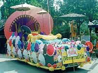 Parade float in Chiang Mai