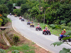 Atv tour - on road to the jungle, Chiang Mai, Thailand 