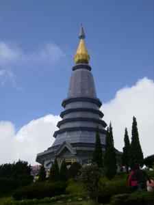 Royal Pagoda in Doi Inthanon National Park in Chiang Mai, Thailand 
