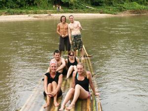 Bamboo rafting on the Mae Taeng River in