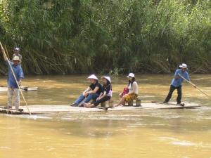 Bamboo rafting