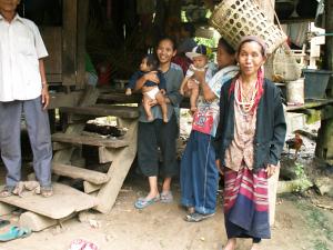 Hilltribe village in the mountains of