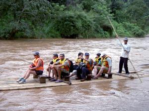 Bamboo rafting